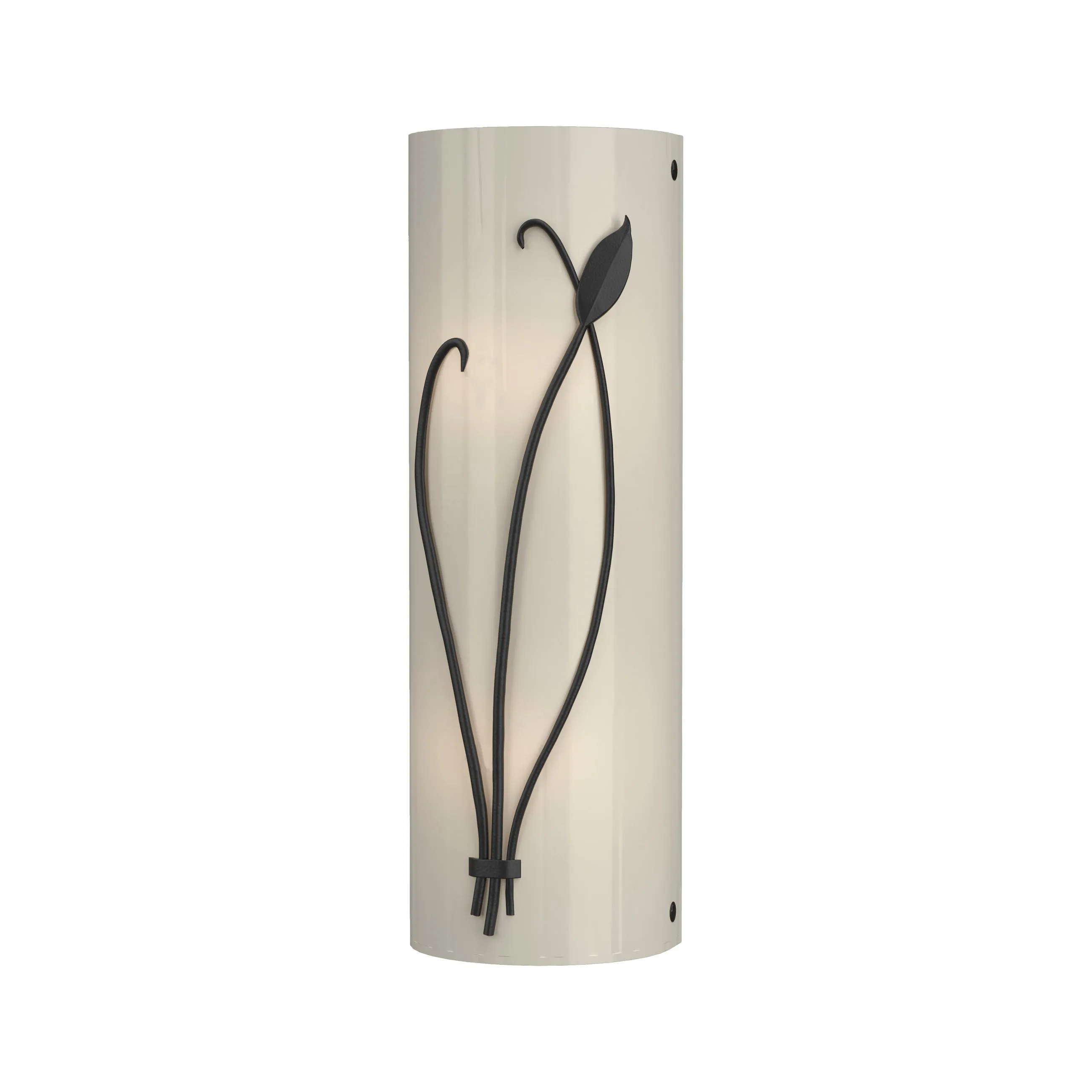 Forged Leaf and Stem Wall Sconce