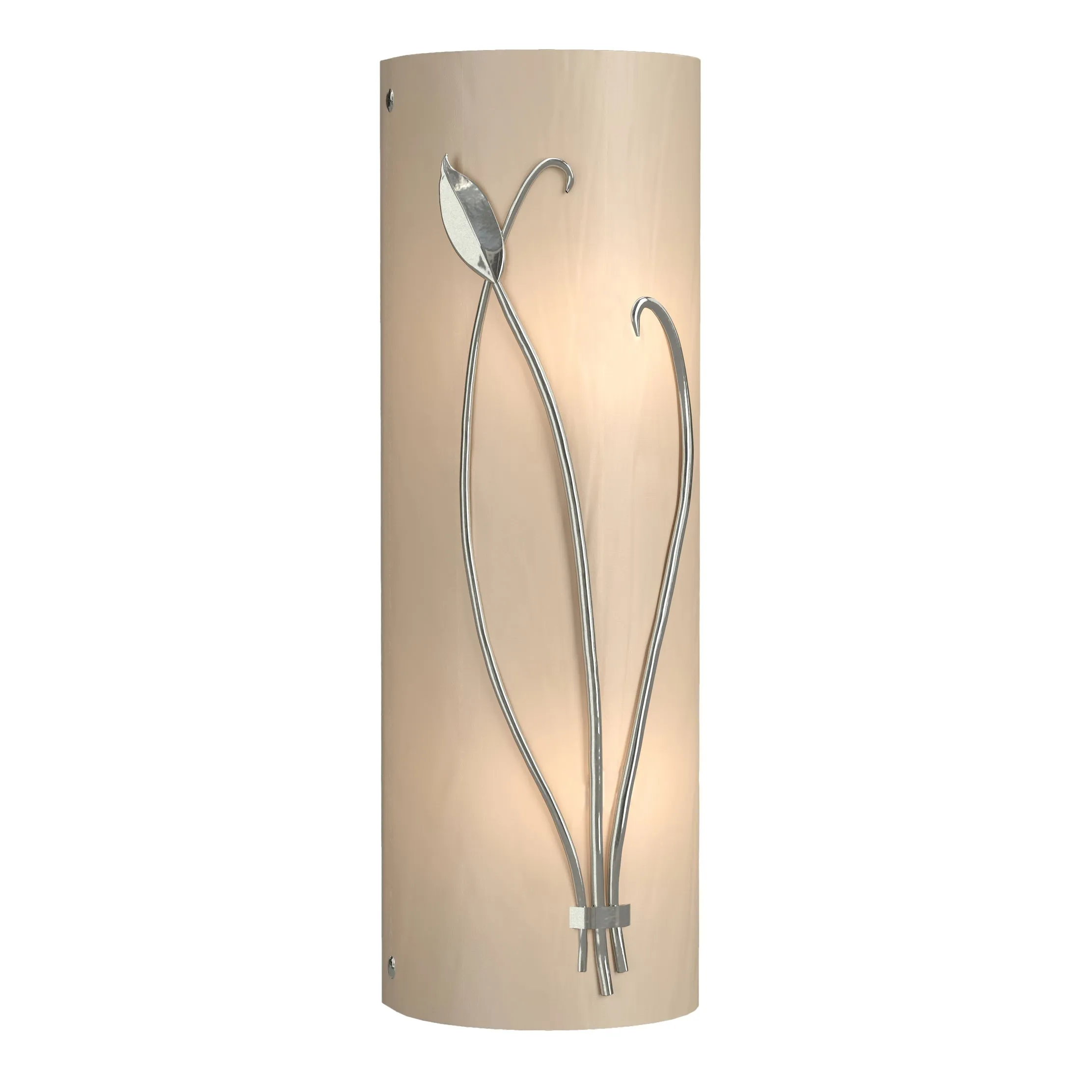 Forged Leaf and Stem Wall Sconce