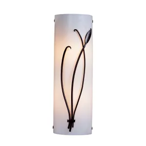 Forged Leaf and Stem Wall Sconce