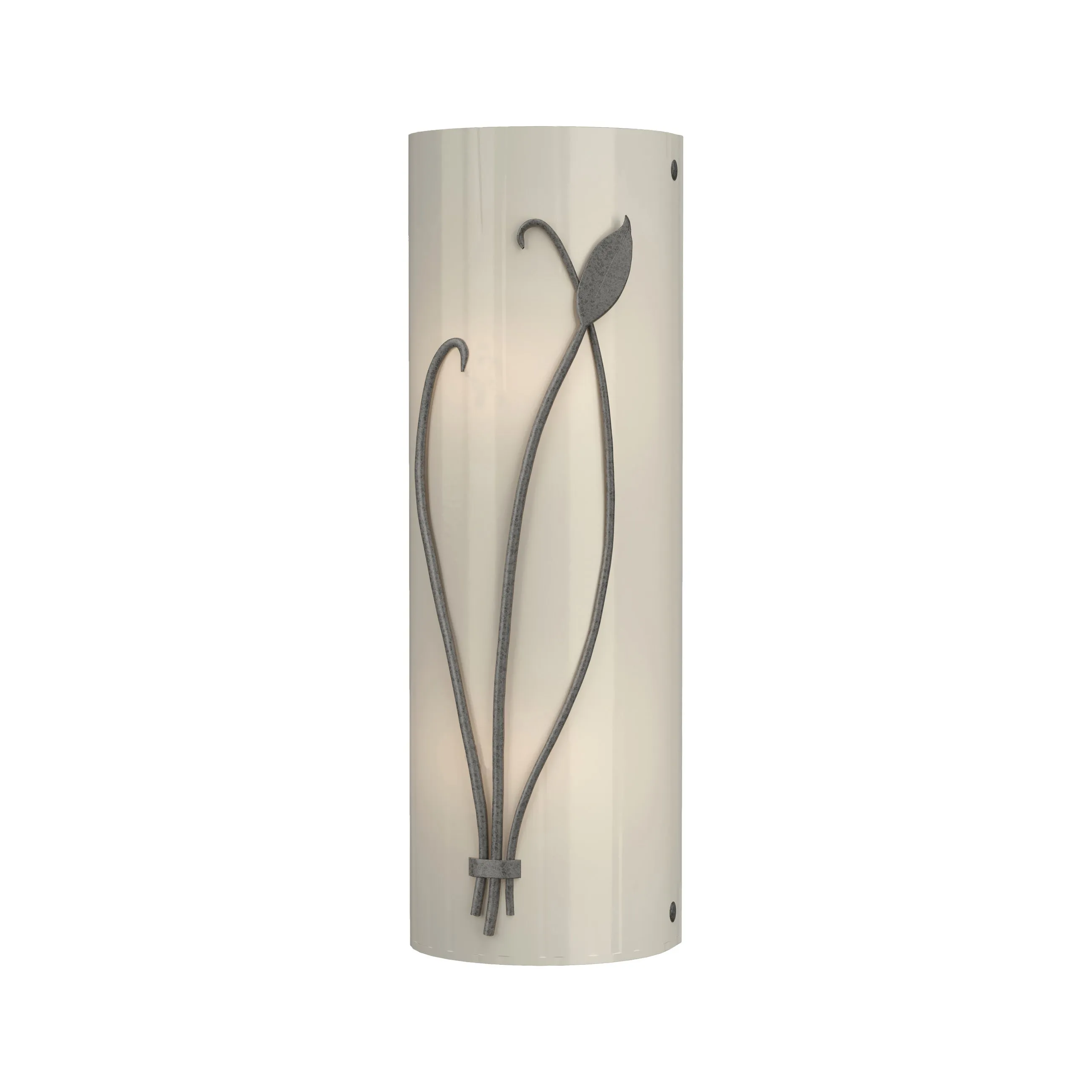 Forged Leaf and Stem Wall Sconce