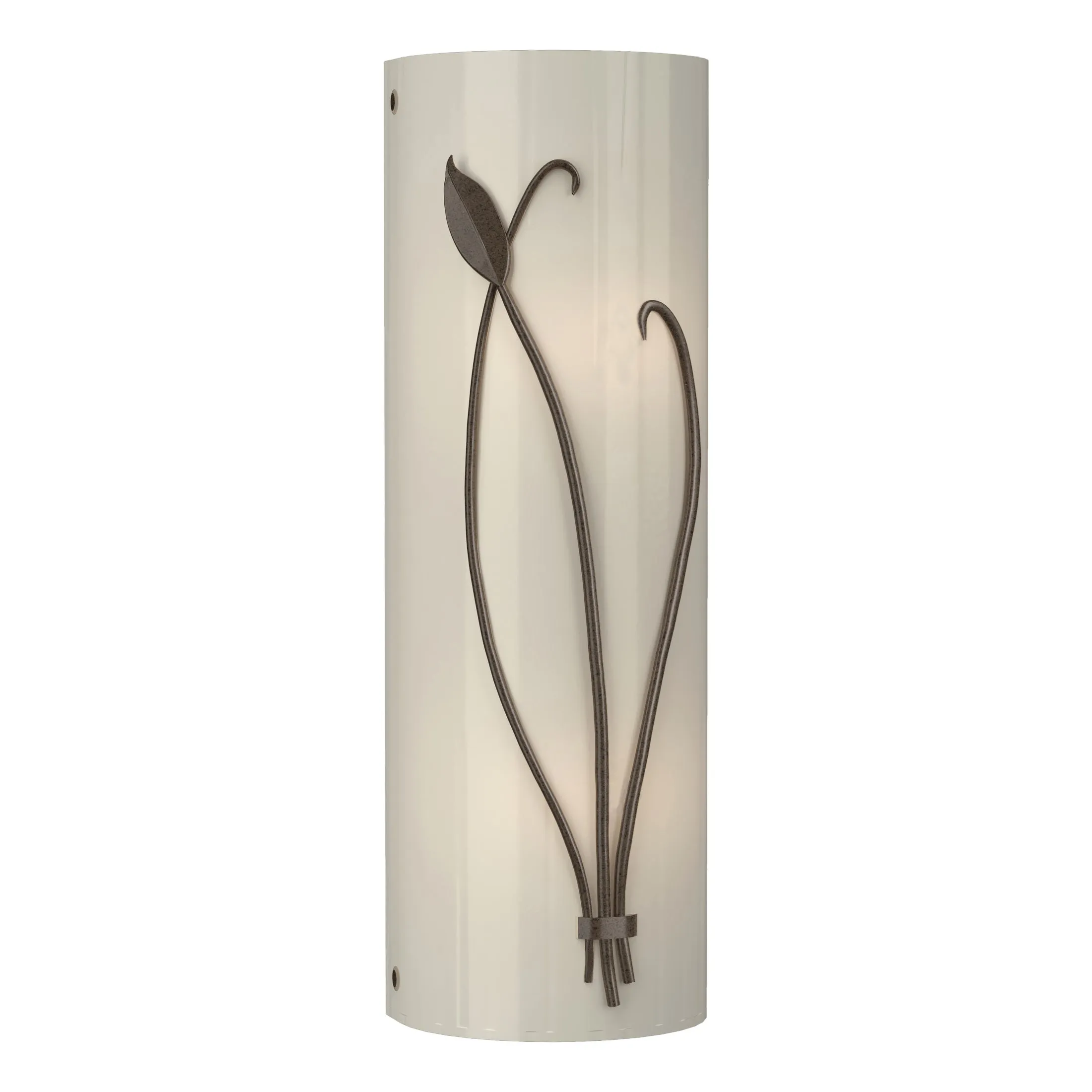 Forged Leaf and Stem Wall Sconce
