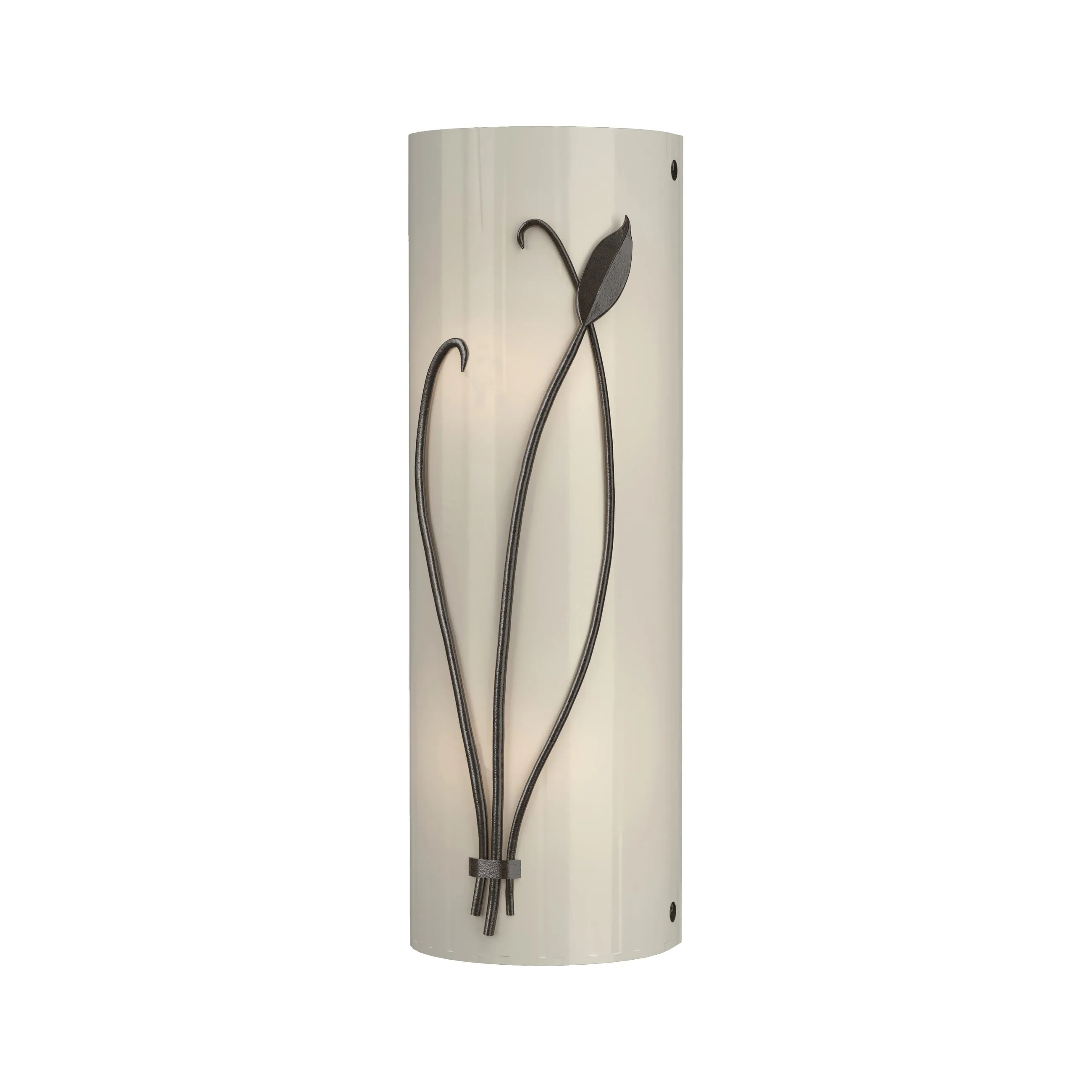 Forged Leaf and Stem Wall Sconce