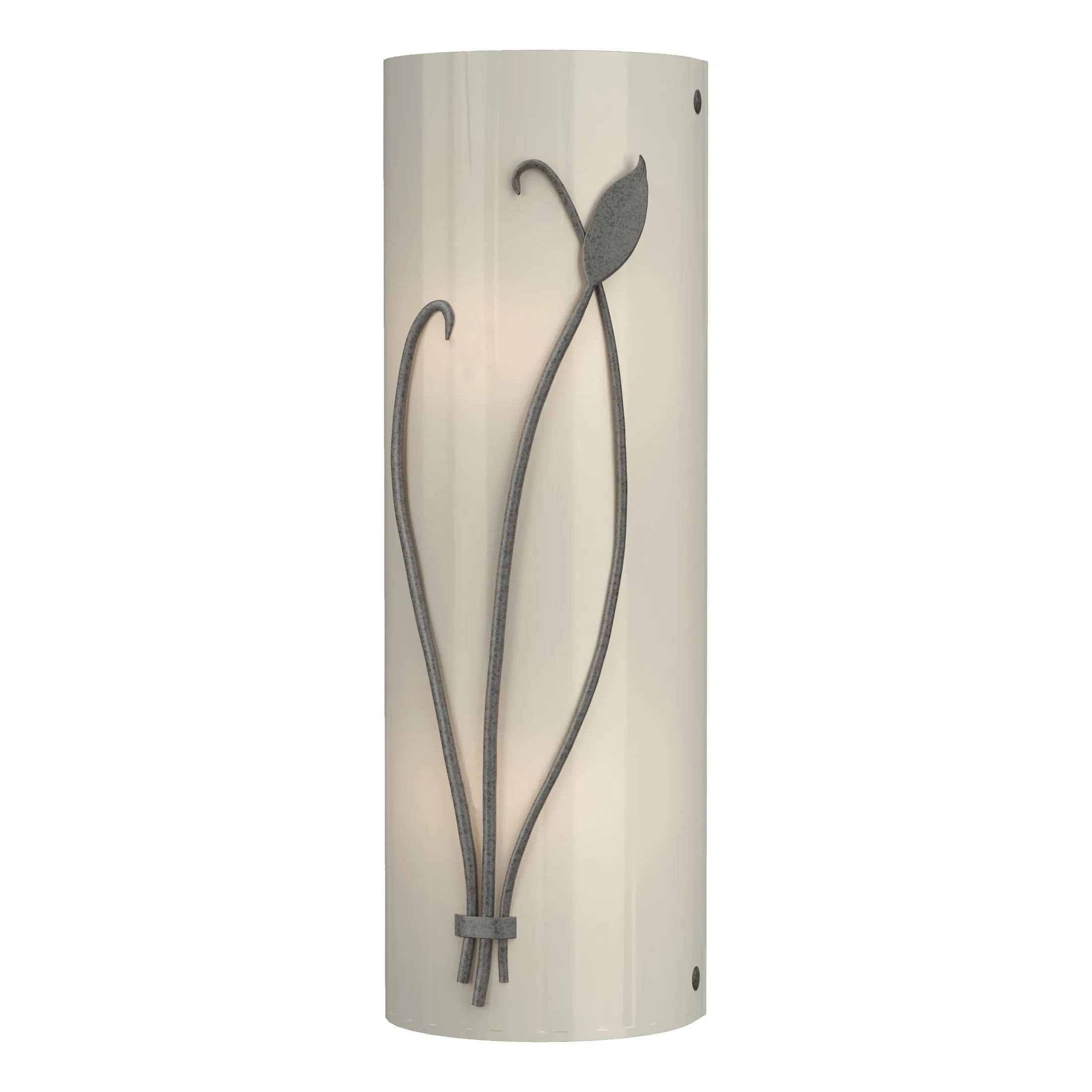 Forged Leaf and Stem Wall Sconce