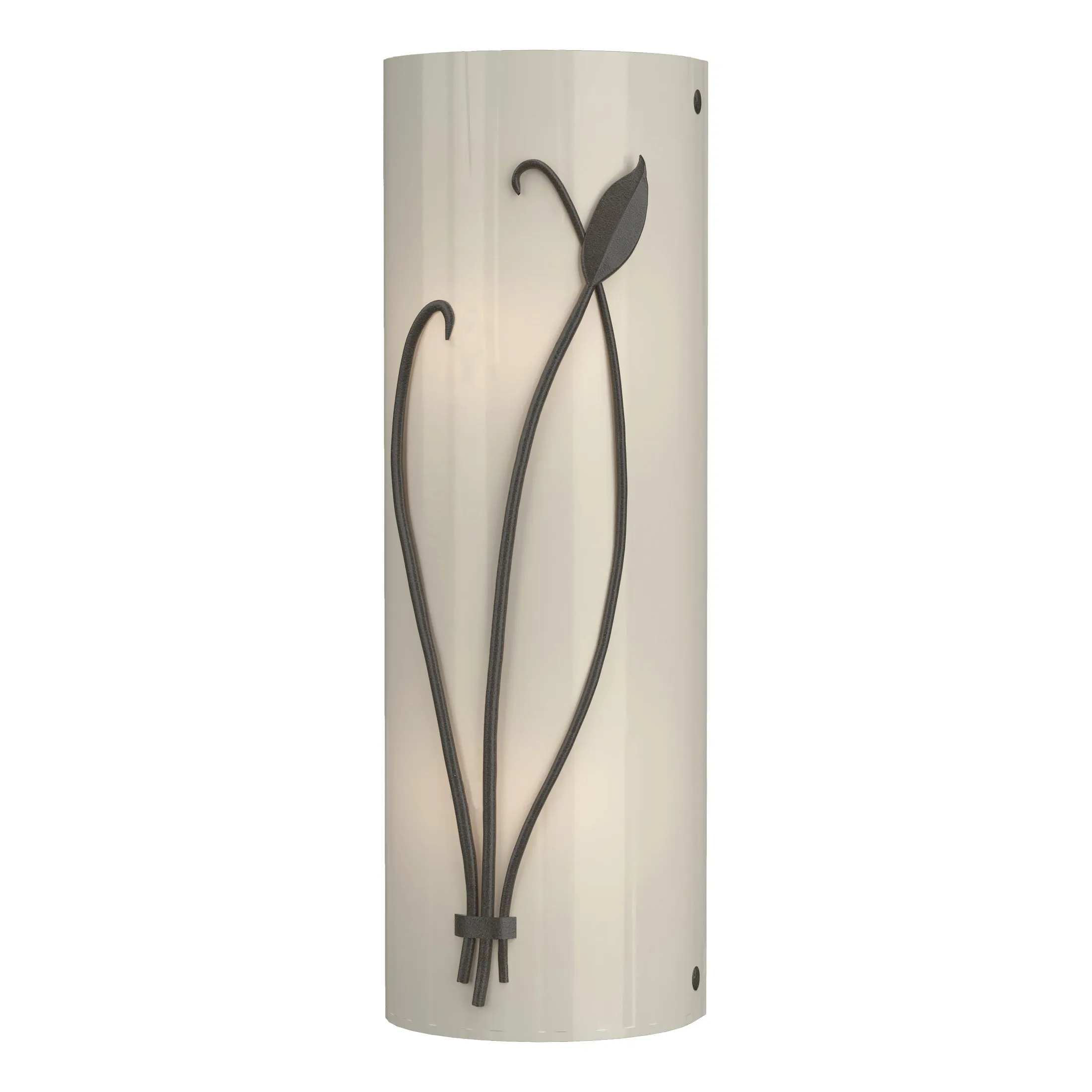 Forged Leaf and Stem Wall Sconce