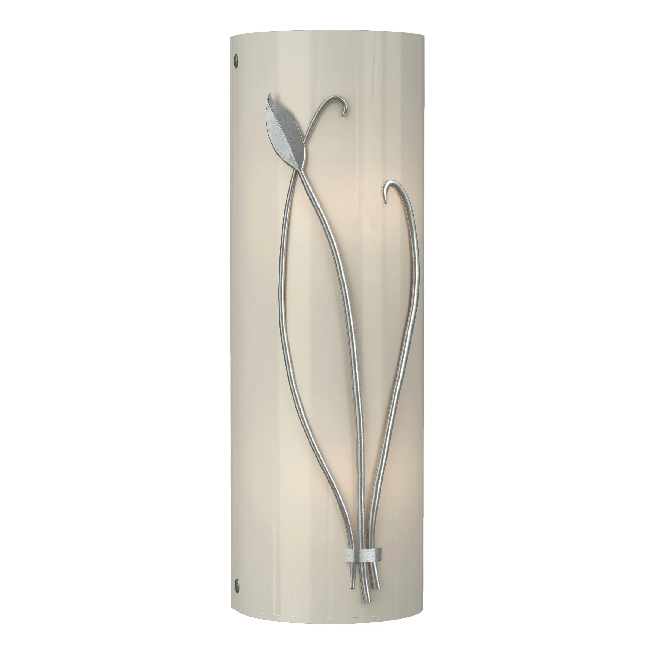 Forged Leaf and Stem Wall Sconce