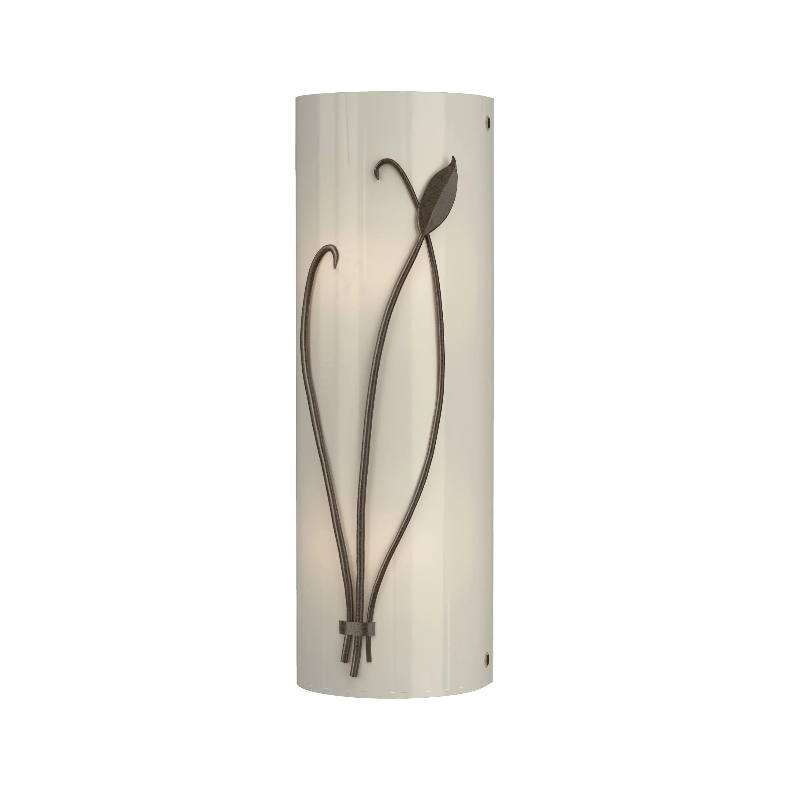 Forged Leaf and Stem Wall Sconce