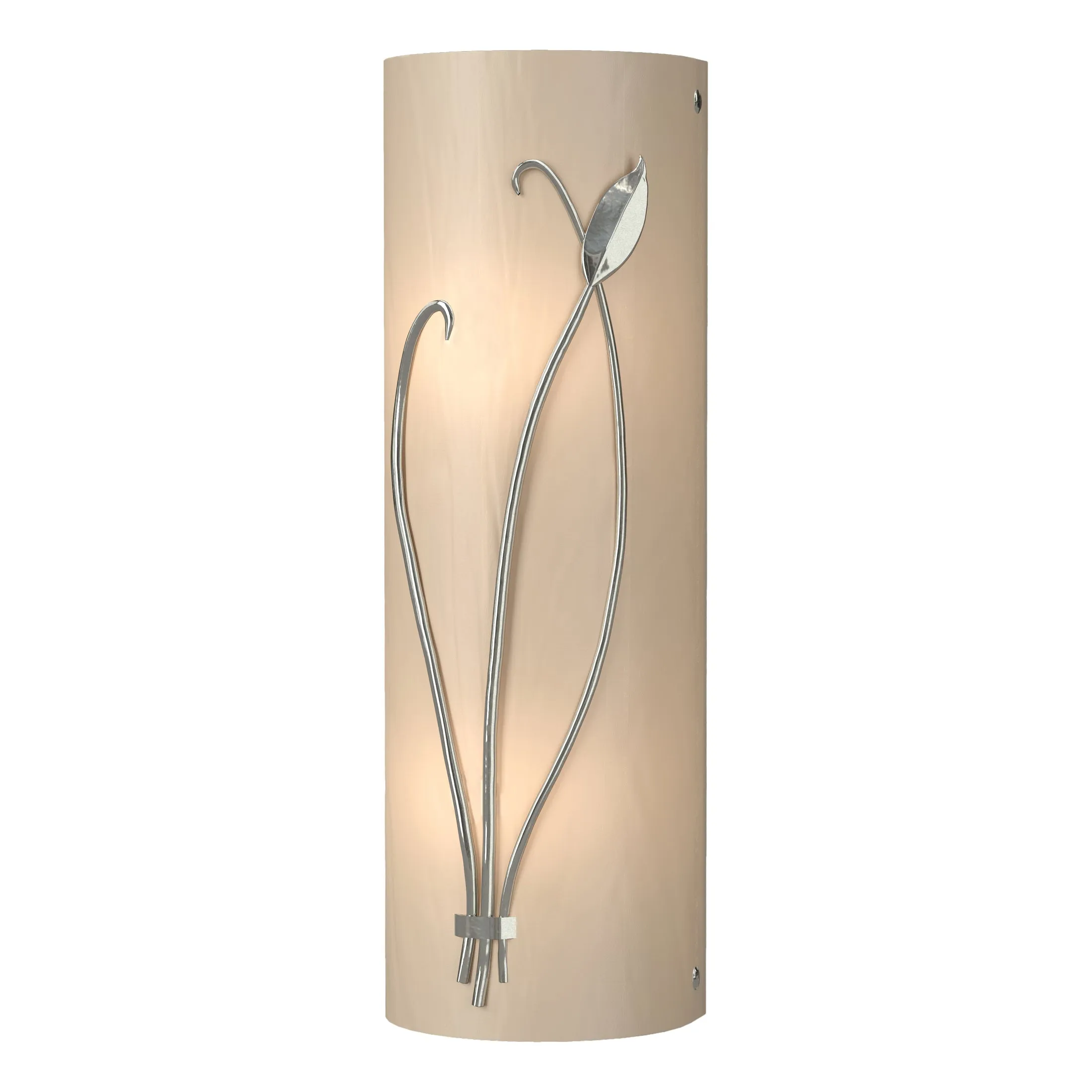 Forged Leaf and Stem Wall Sconce