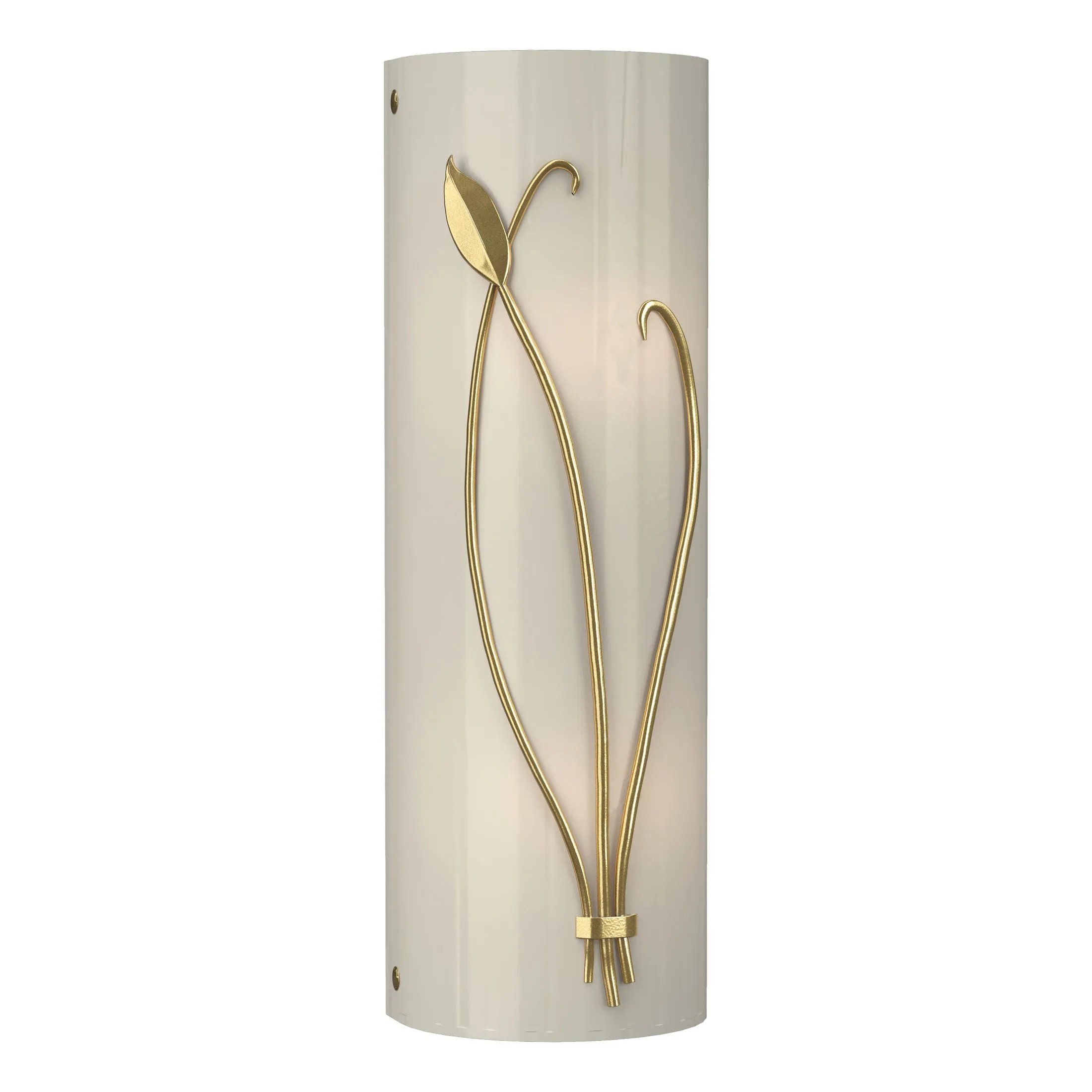Forged Leaf and Stem Wall Sconce