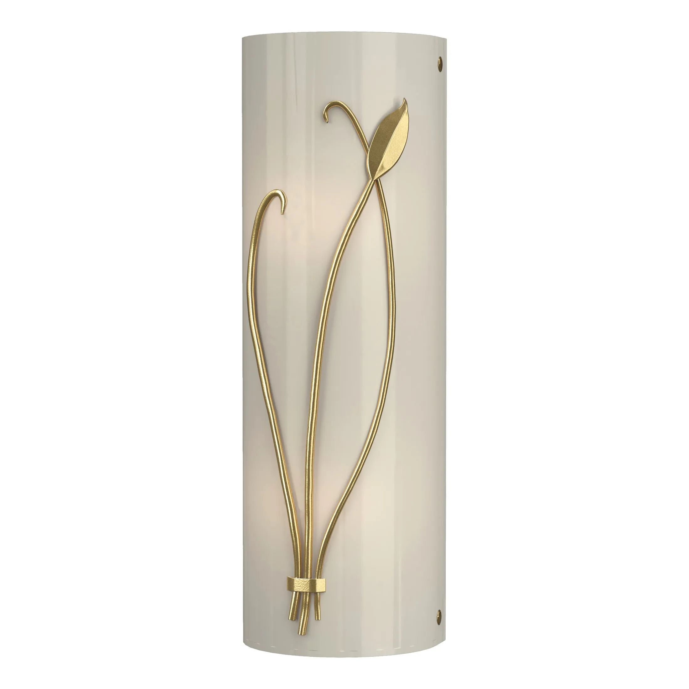 Forged Leaf and Stem Wall Sconce