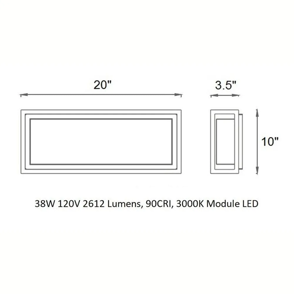 Framed Outdoor Wall / Ceiling Light