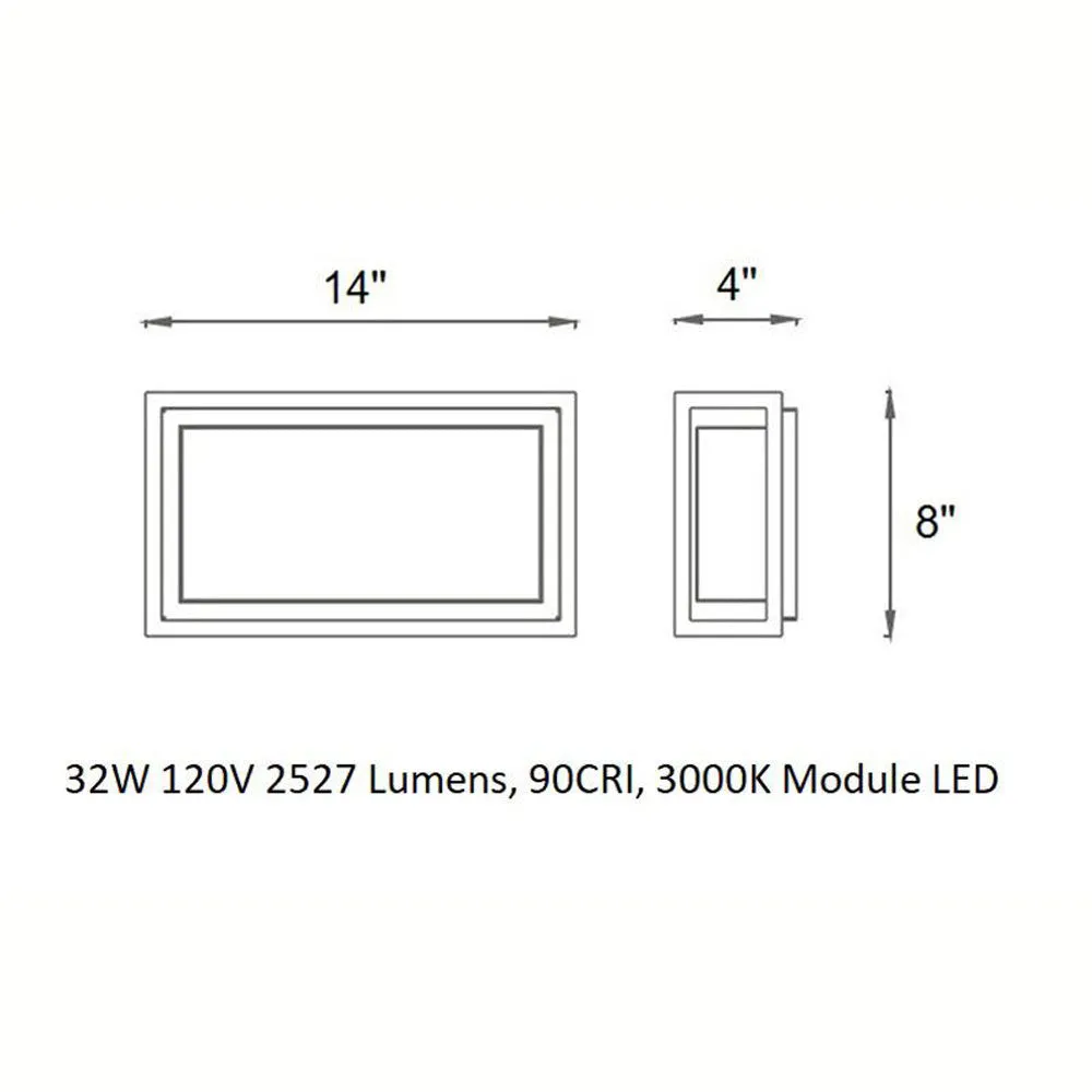 Framed Outdoor Wall / Ceiling Light