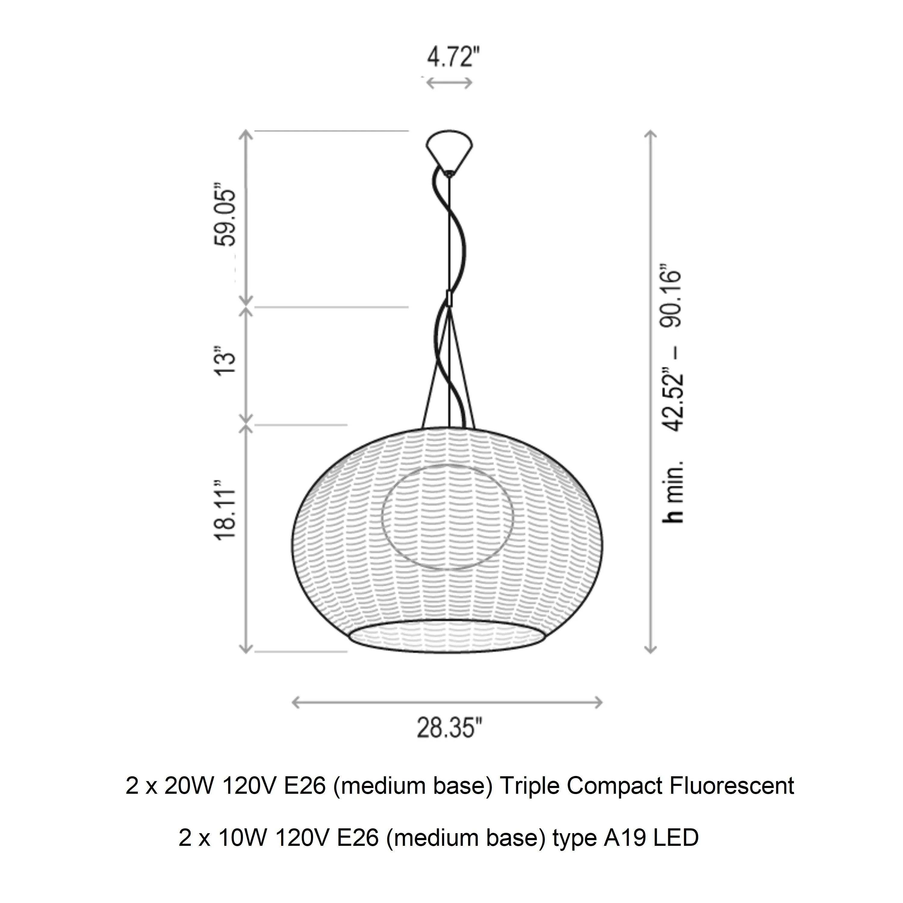 Garota Outdoor Pendant Light