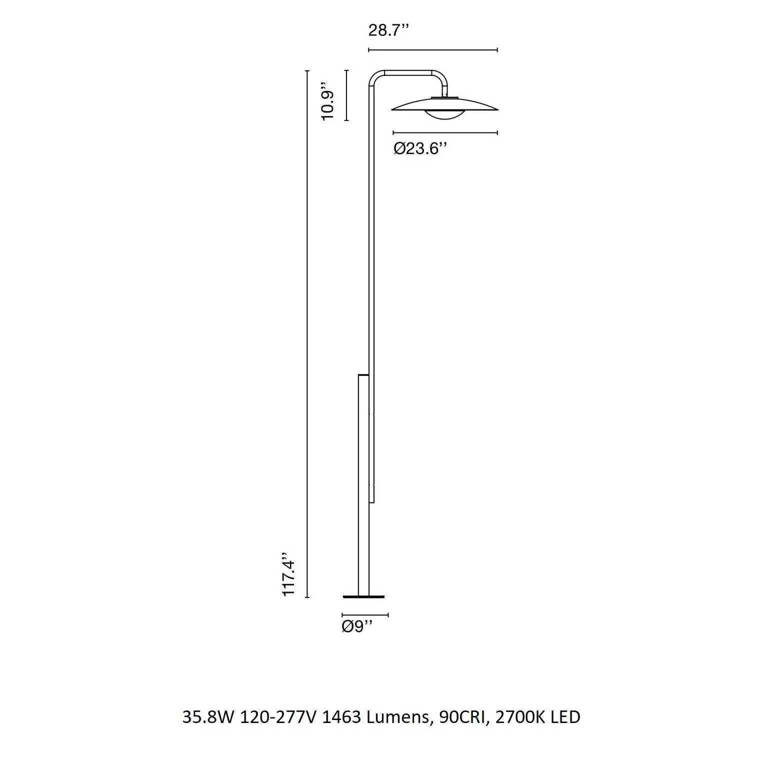 Ginger Outdoor Post Light