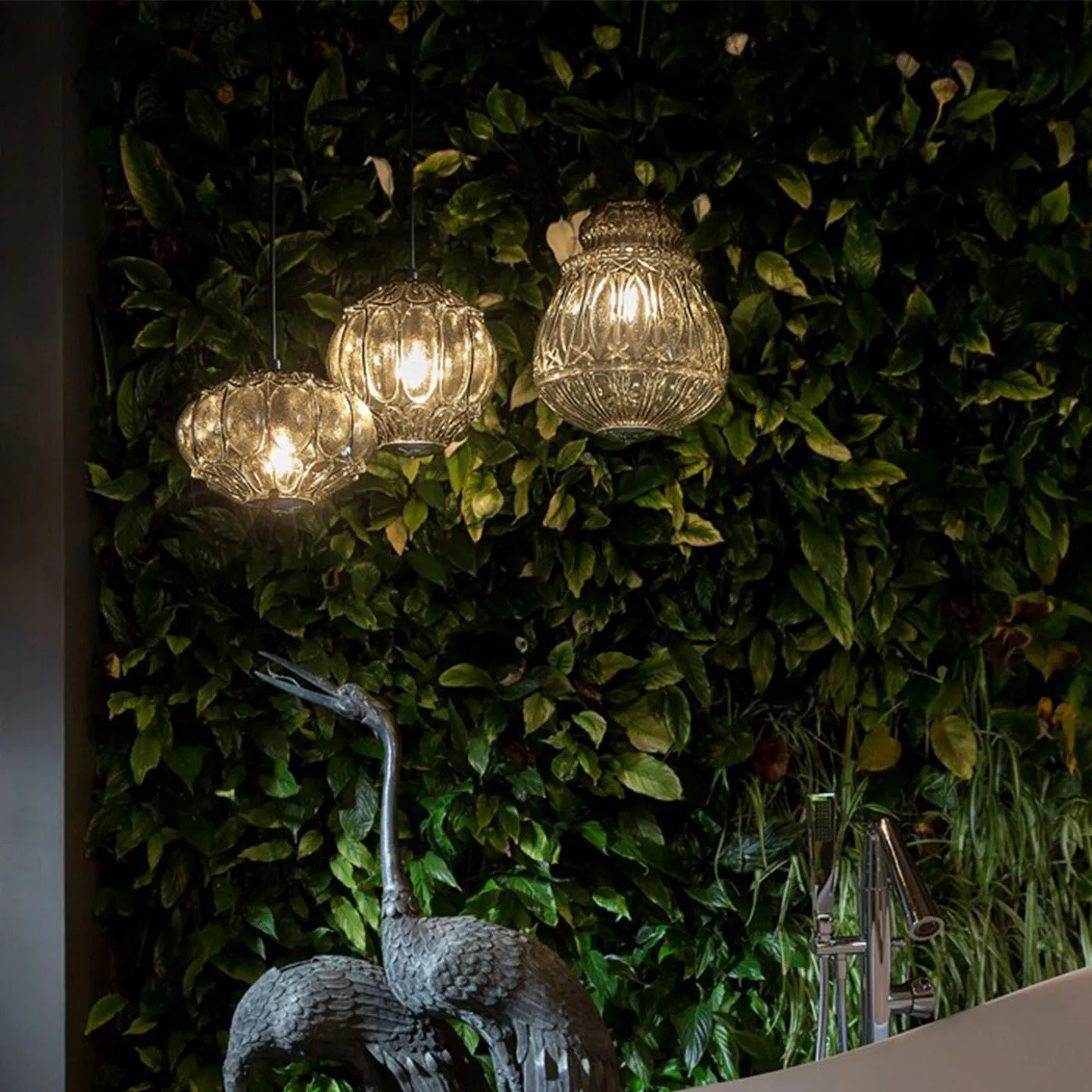 Ginger Round Outdoor Pendant Light