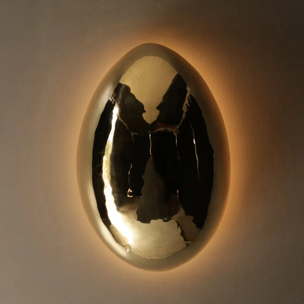 Golden Egg Wall Sconce
