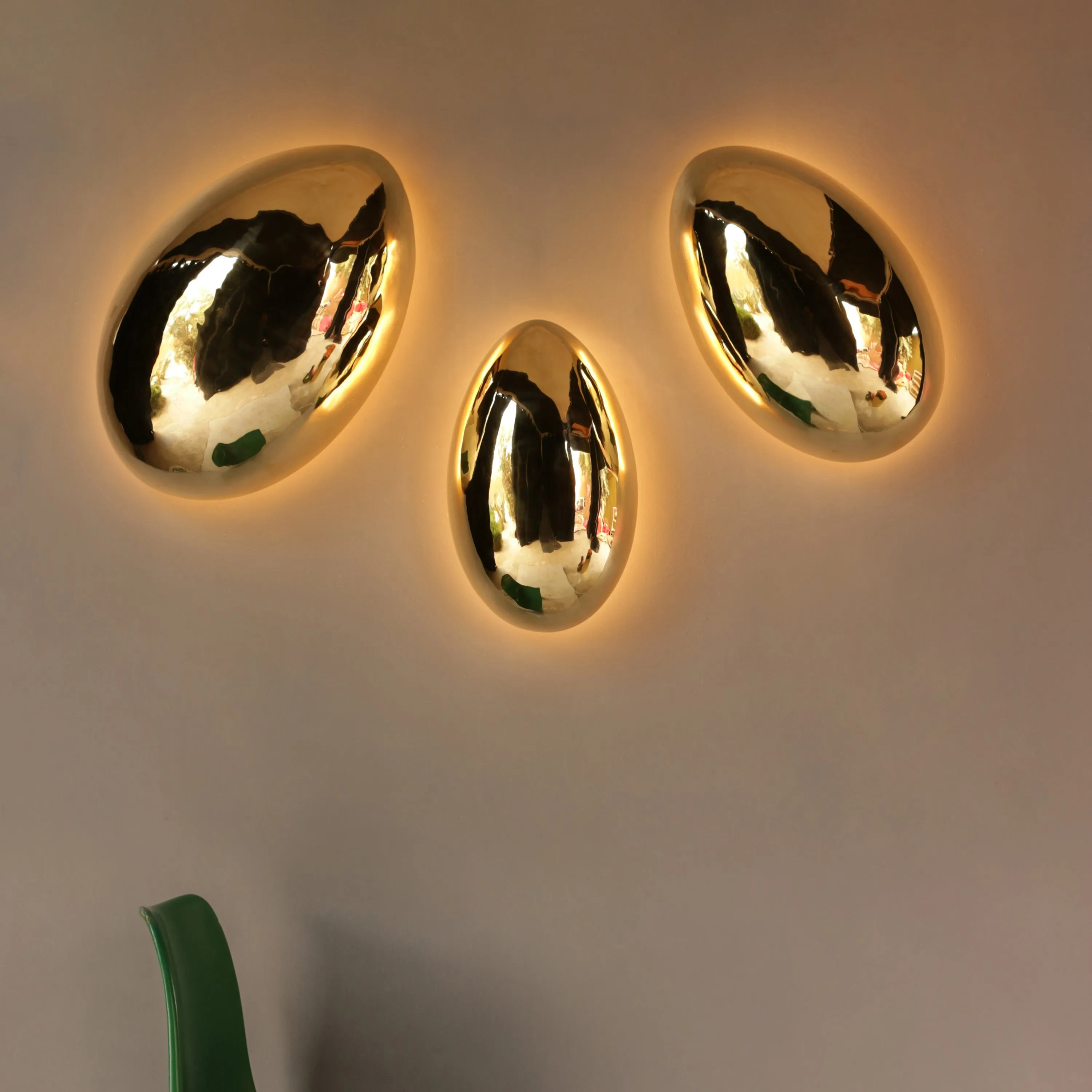 Golden Egg Wall Sconce