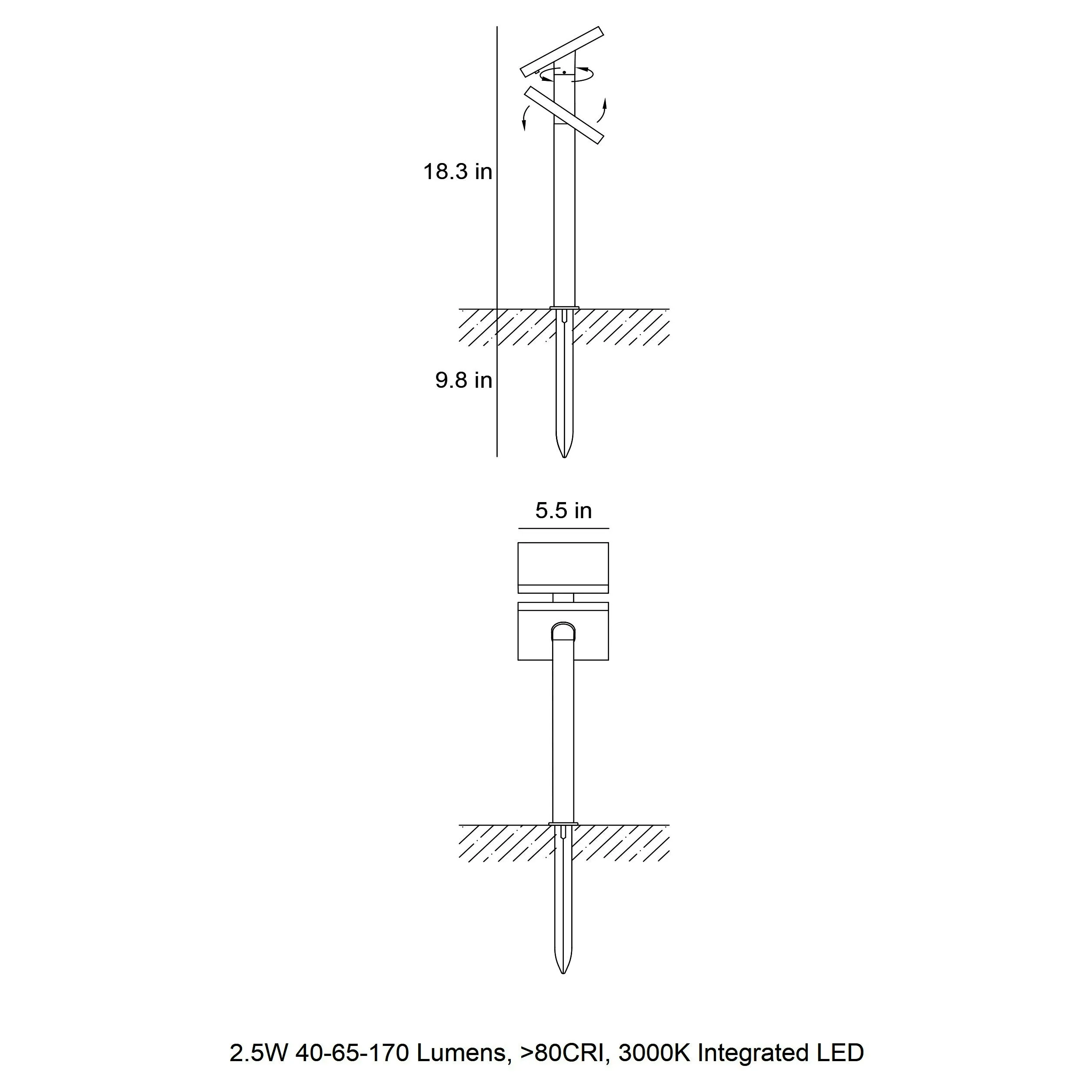 Heliostepper Outdoor LED Solar Path Light