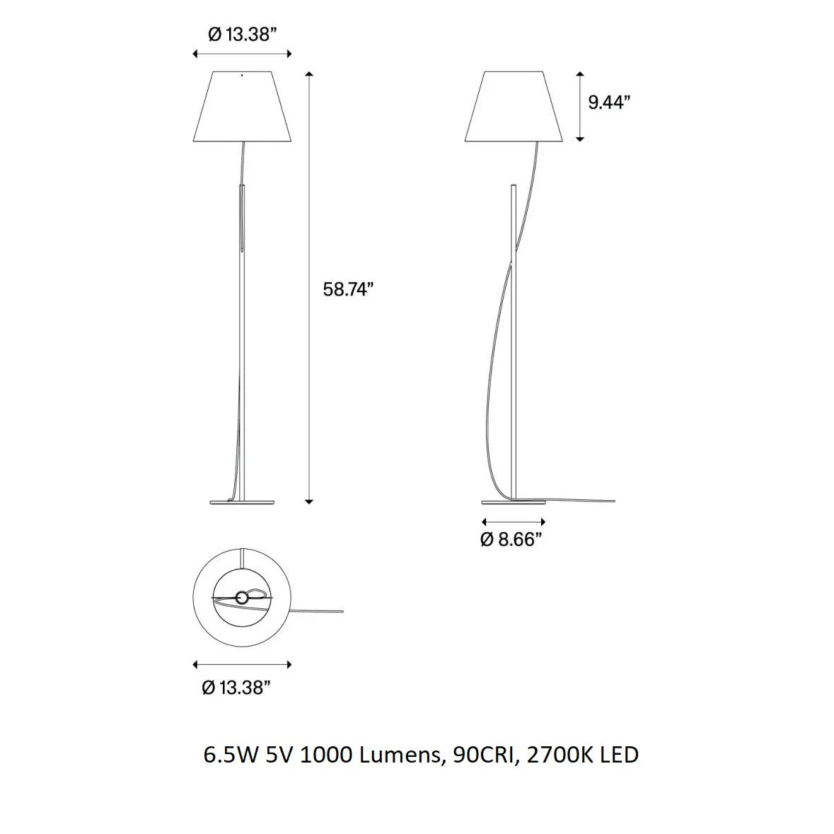 Hover Floating Floor Lamp