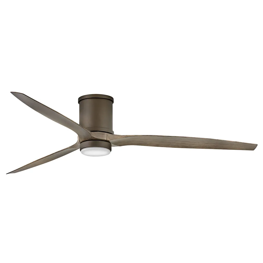 Hover Outdoor Flush Mount LED Ceiling Fan