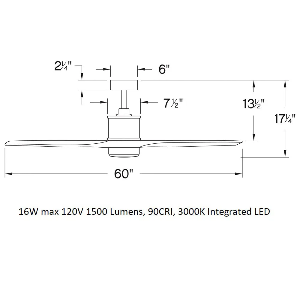 Hover Outdoor LED Ceiling Fan