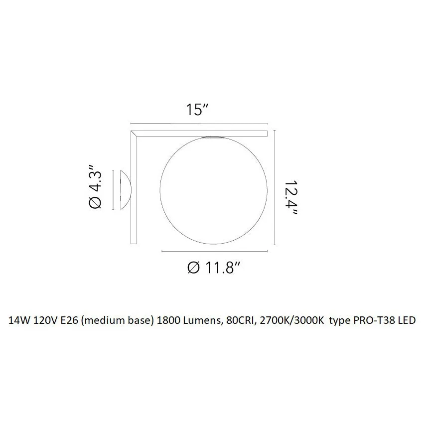 IC Lights Outdoor Wall / Ceiling Light