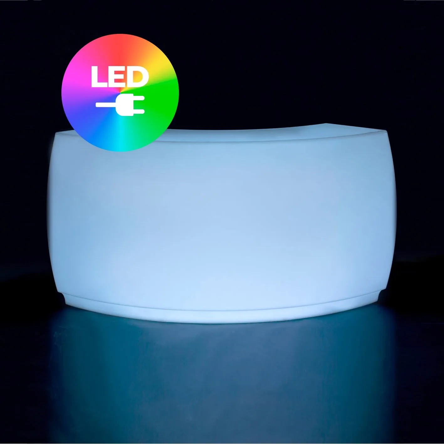 Illuminated Fiesta Curved Bar