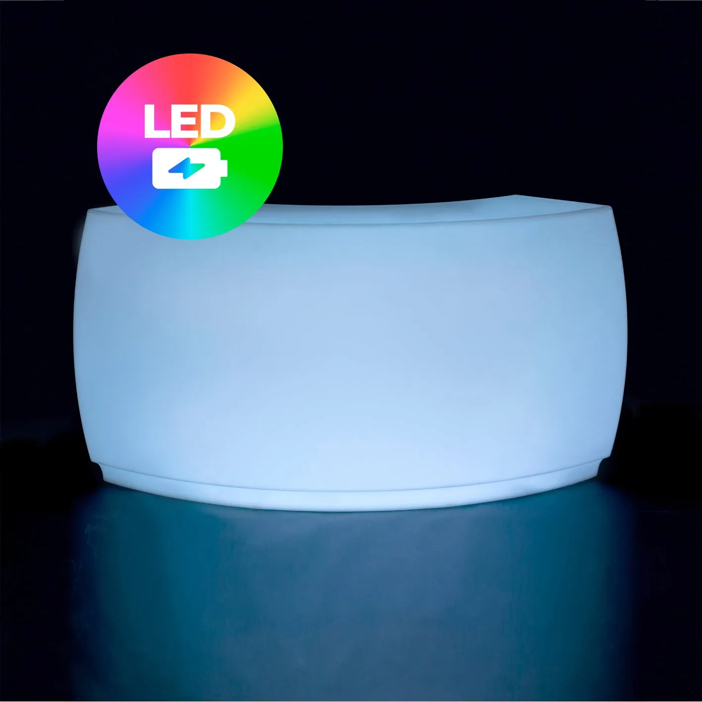 Illuminated Fiesta Curved Bar