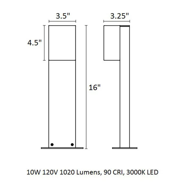 Inside-Out Box LED Bollard