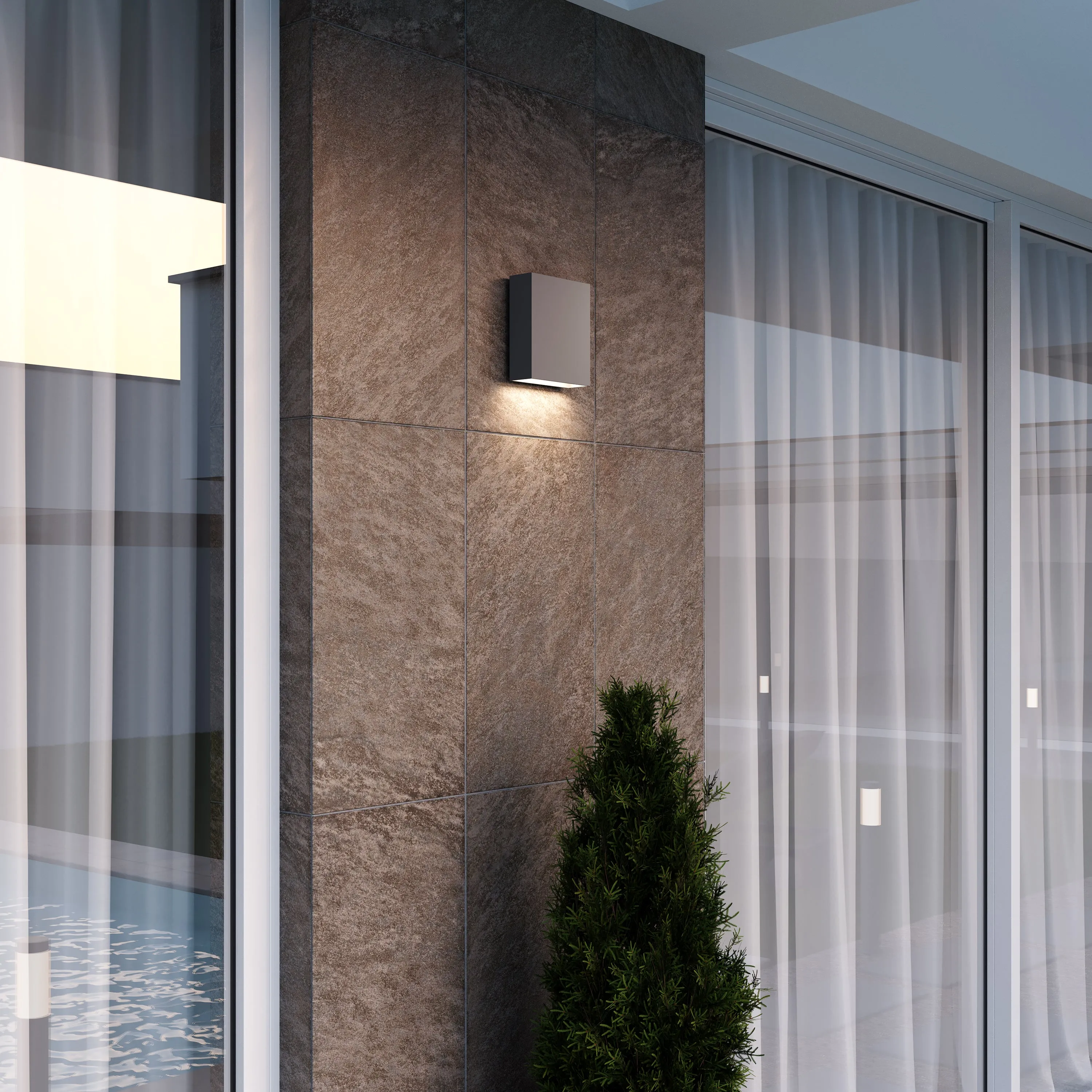 Inside Out Flat Box LED Sconce