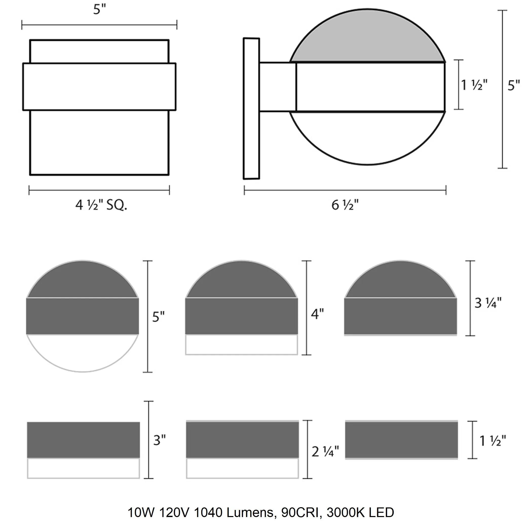 Inside-Out REALS Downlight Wall Light
