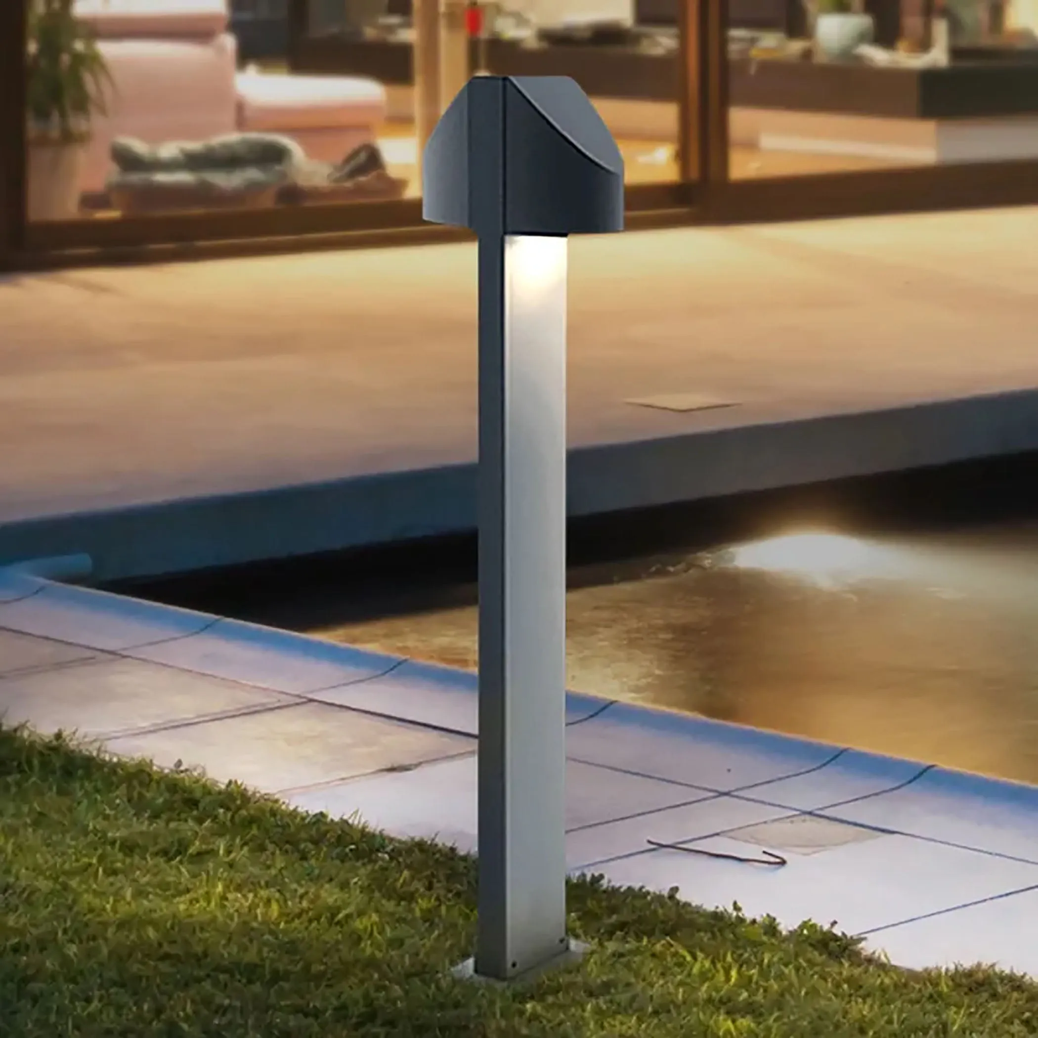 Inside-Out Shear LED Double Bollard