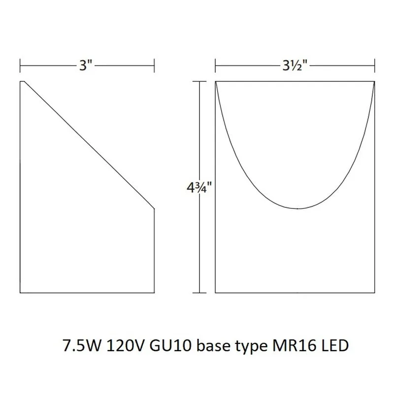 Inside-Out Shear Small Wall Light