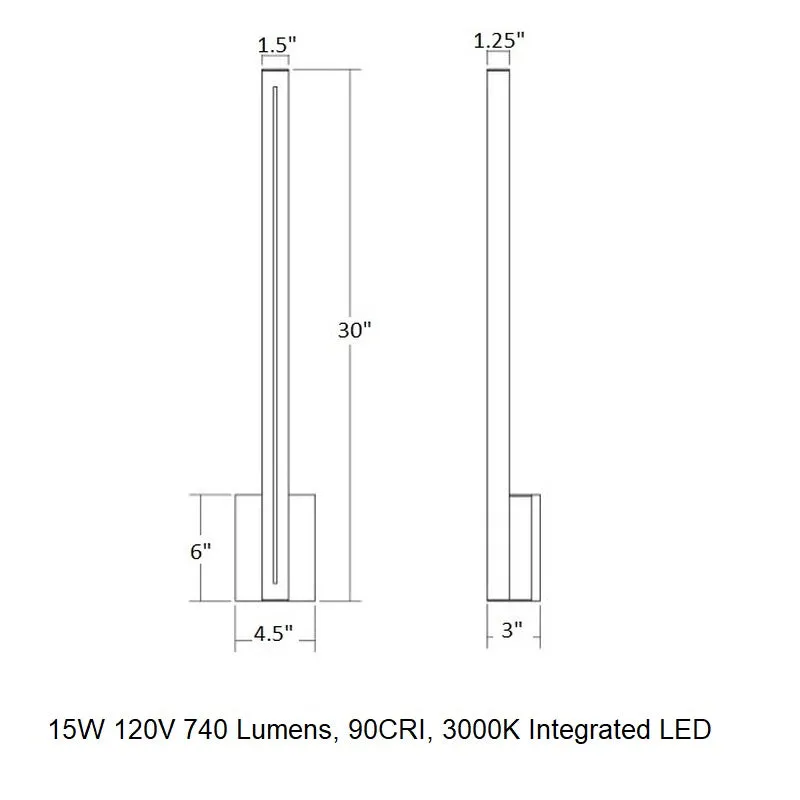 Inside Out Stripe LED Sconce