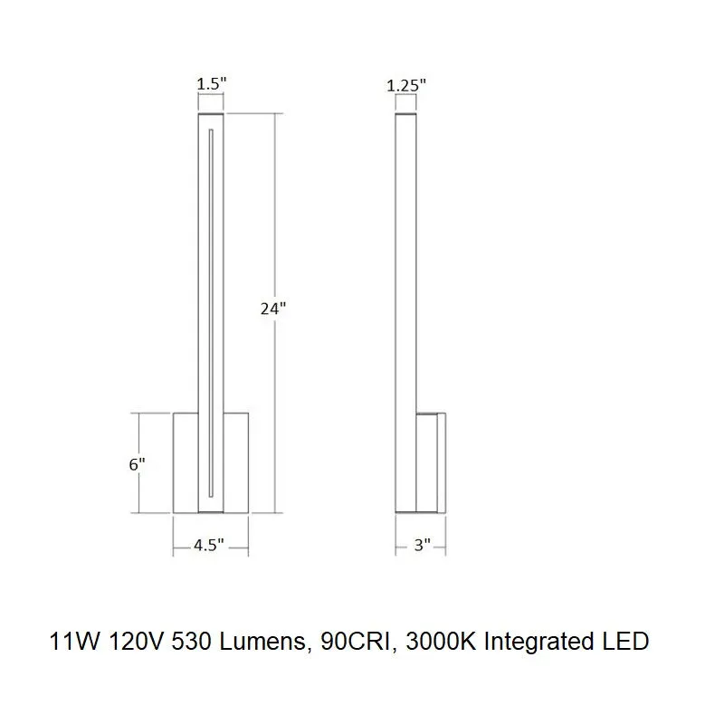Inside Out Stripe LED Sconce