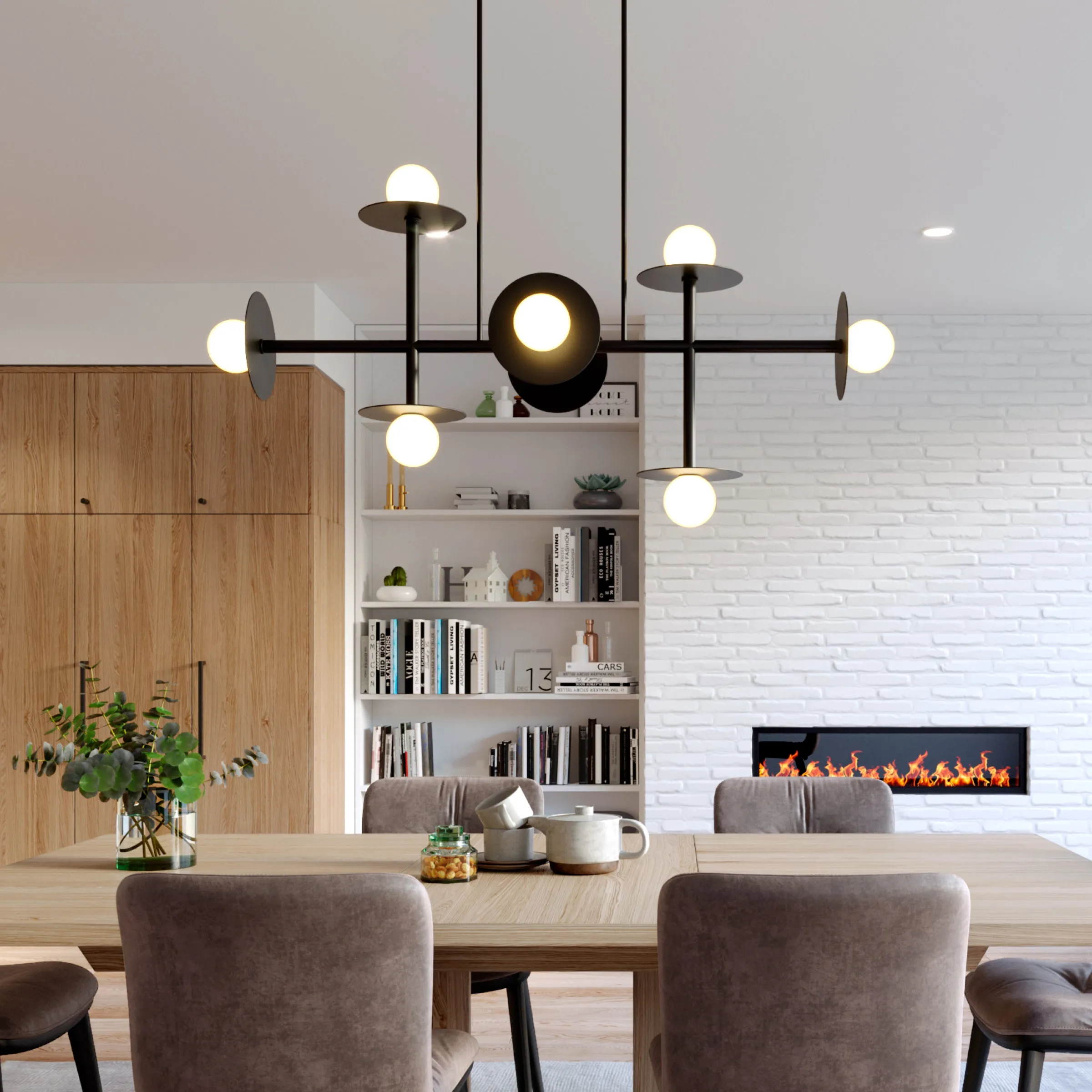 Kelly Wearstler Nodes Linear Chandelier