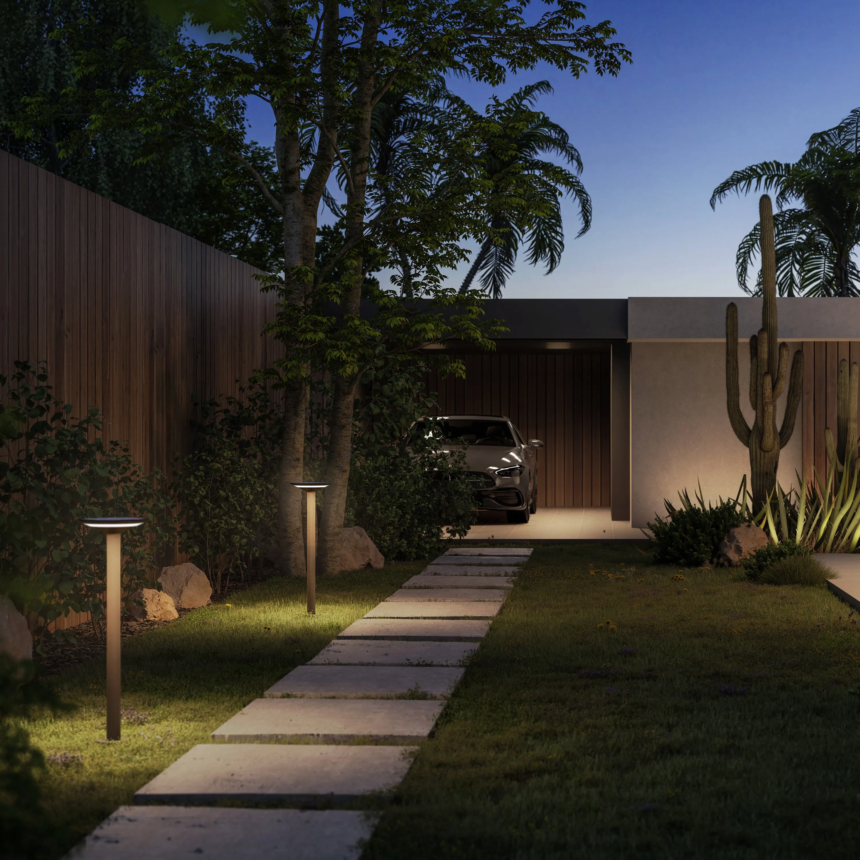 Keope Outdoor LED Solar Path Light