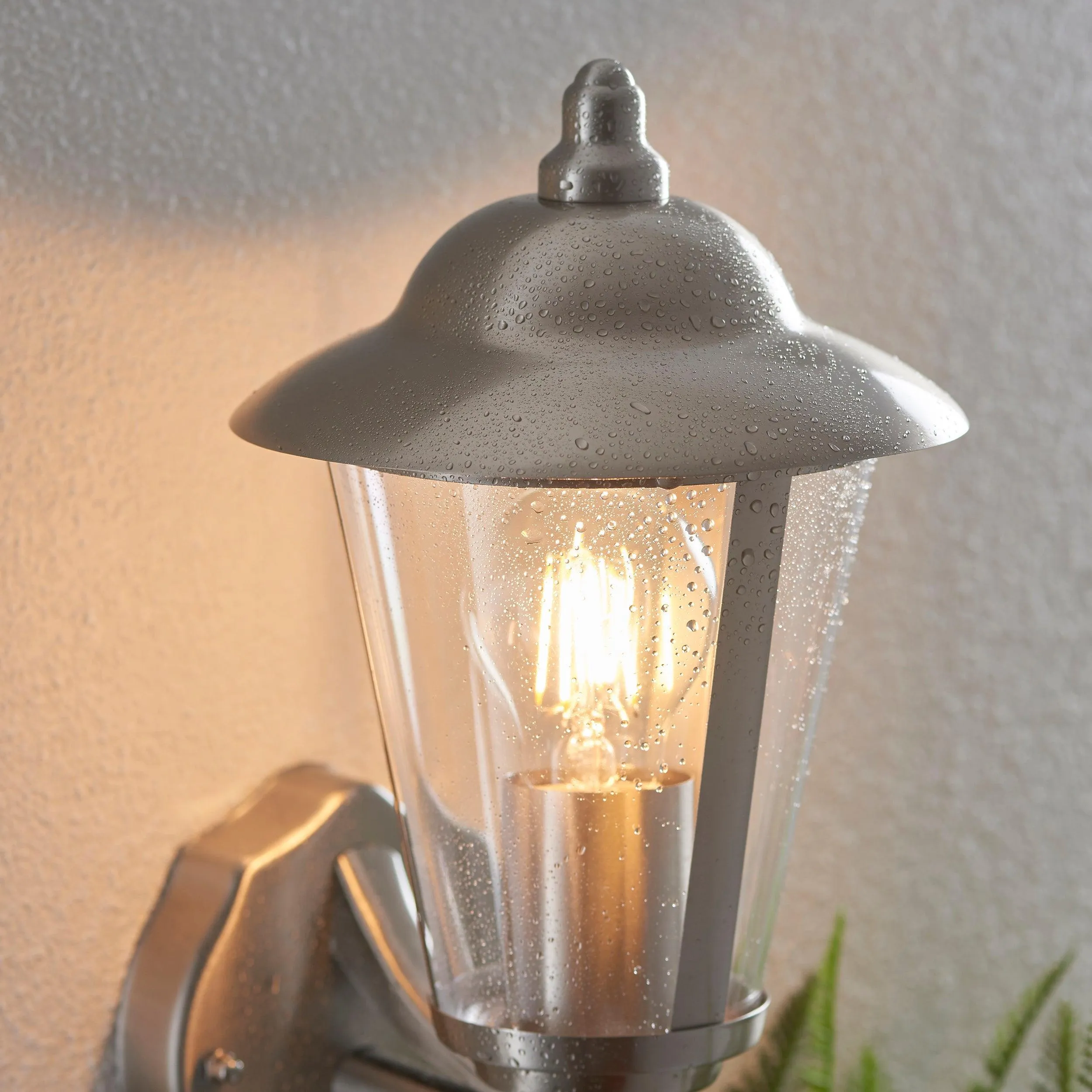 Klien Polished Stainless Steel Upright Outdoor Wall Light