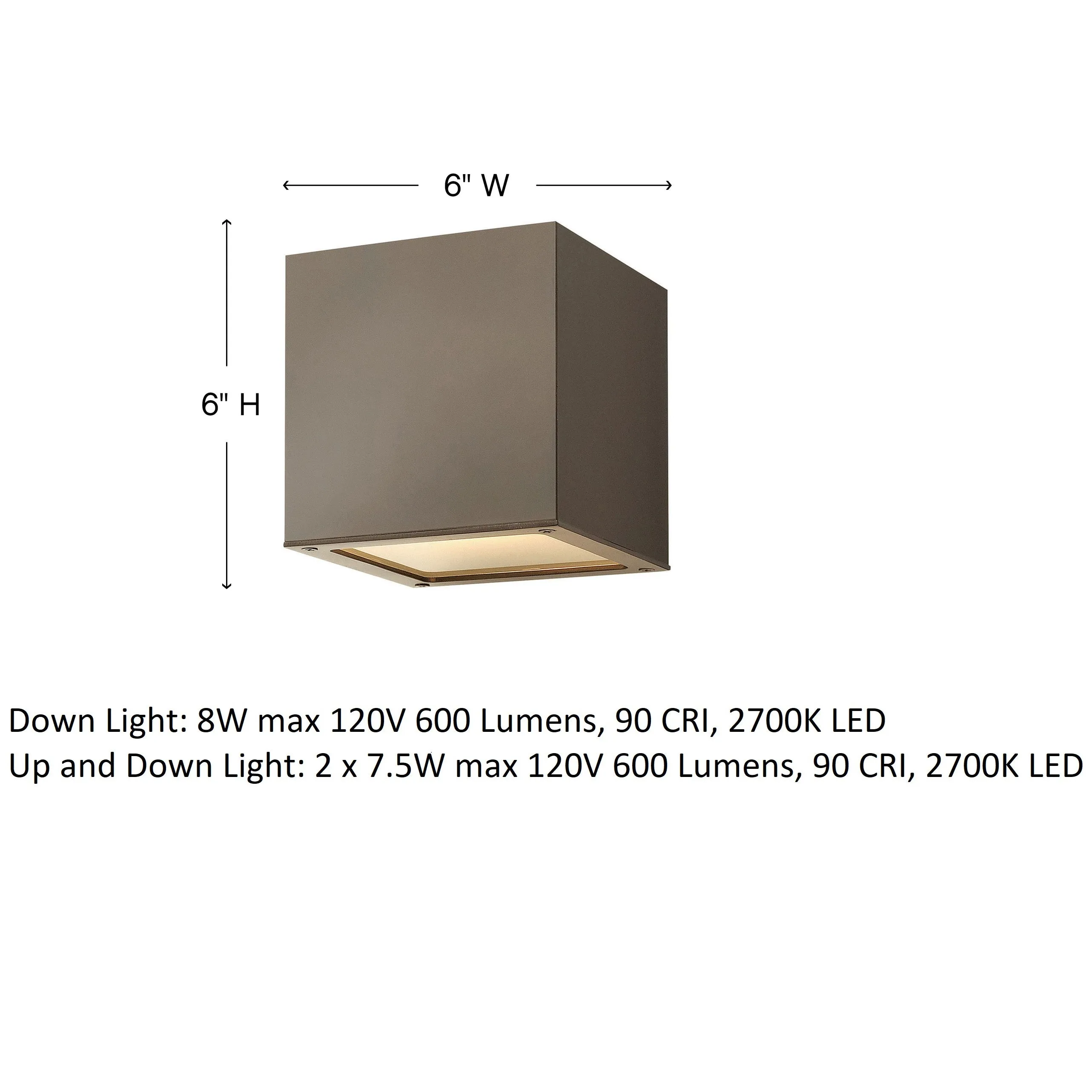 Kube Small Outdoor Wall Mount