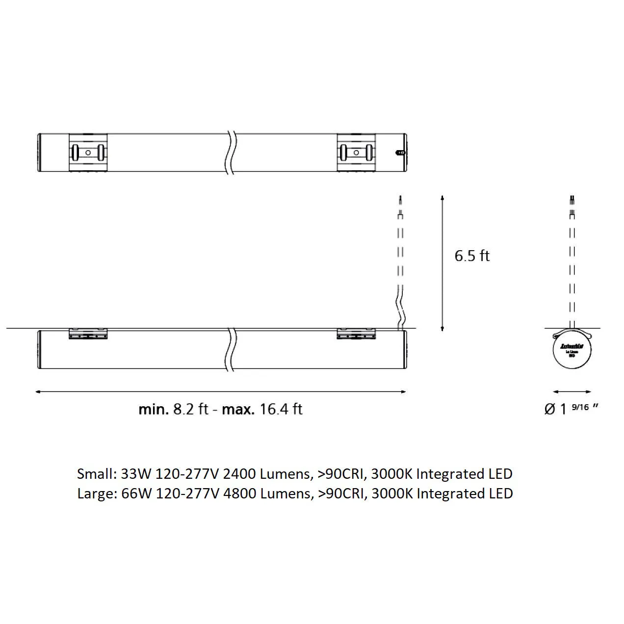 La Linea Outdoor Wall/Ceiling Light