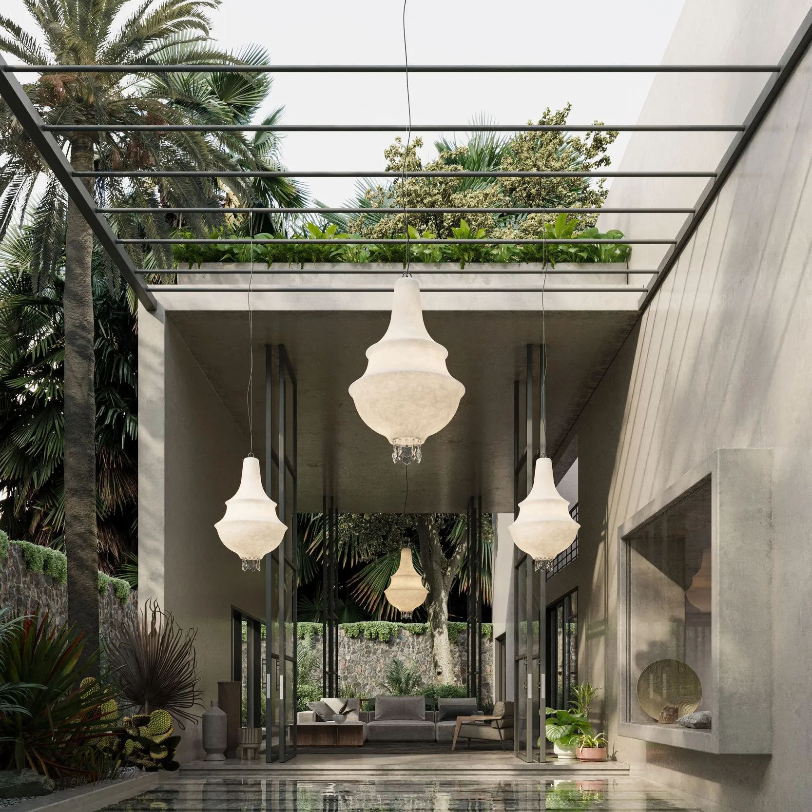 Lady D Outdoor Pendant Light