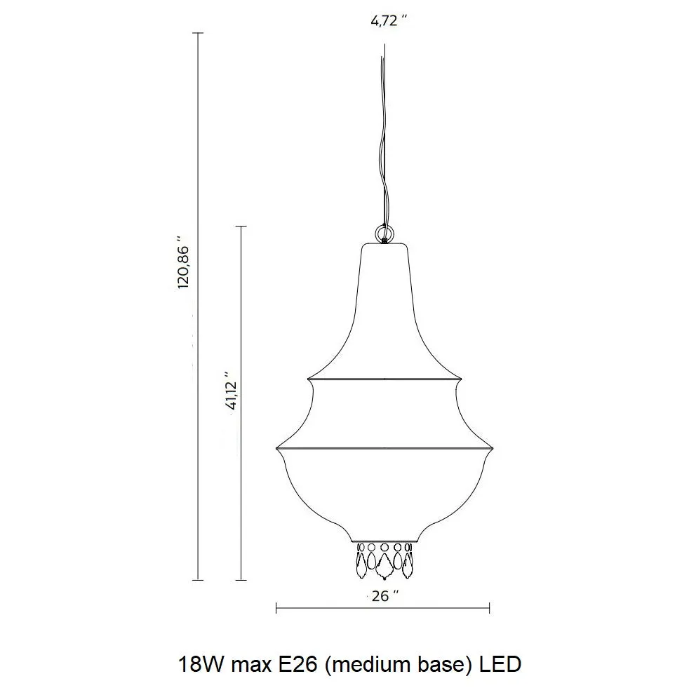 Lady D Outdoor Pendant Light