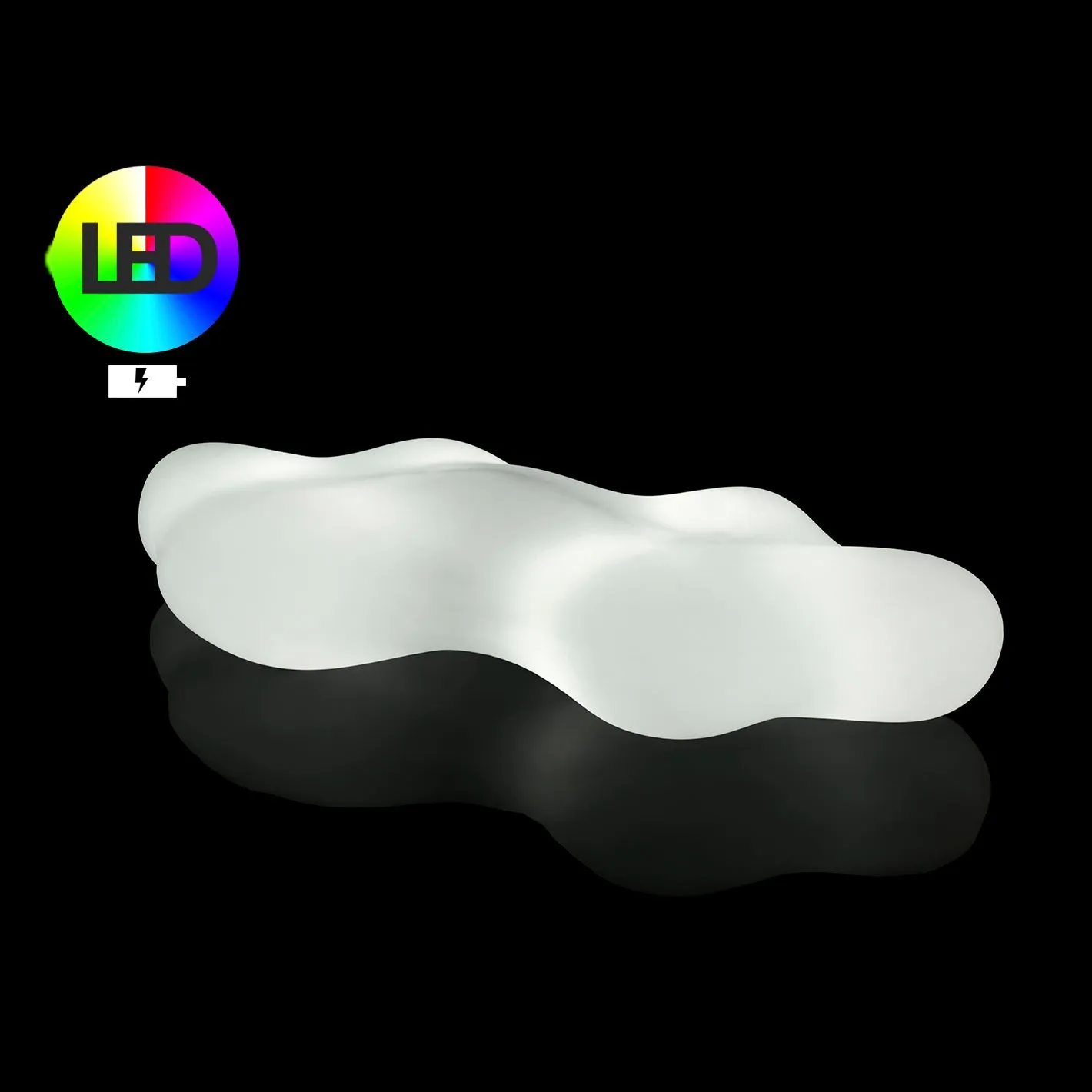 Lava Illuminated Bench