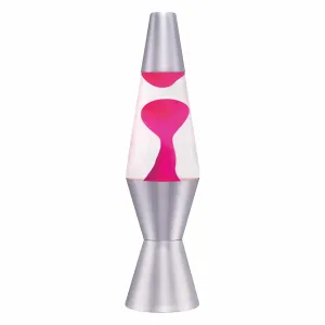 Lava Lamp - 11.5" Pink and Clear