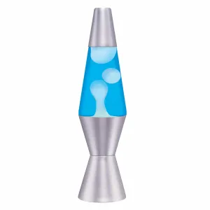 Lava Lamp - 11.5" White and Blue