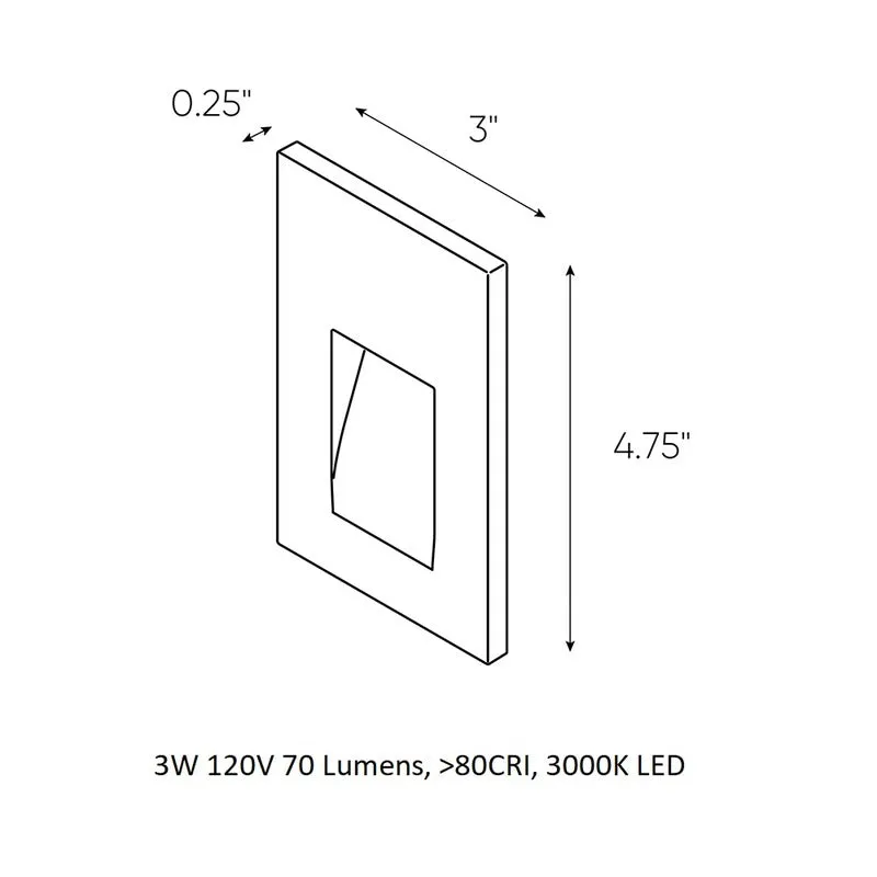 LED Indoor / Outdoor Step Light 2D
