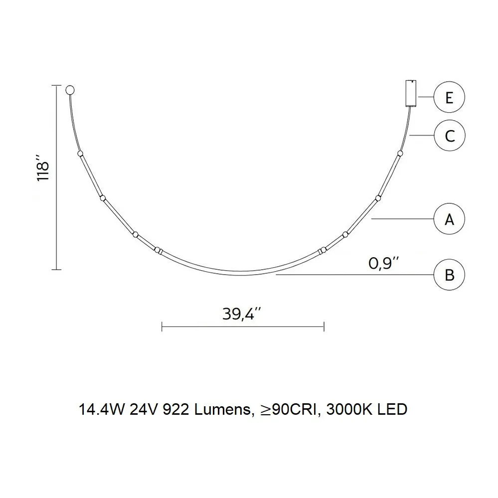 Leda Outdoor LED Pendant Light