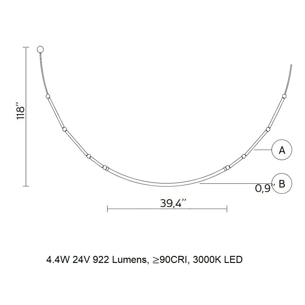 Leda V11 Outdoor LED Linear Pendant Light