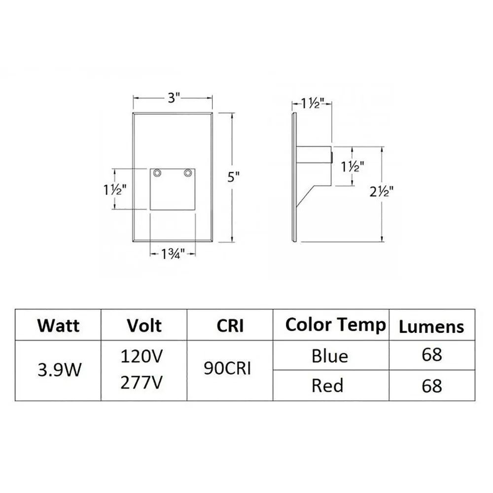 LEDme 200 RGB Vertical Step and Wall Light