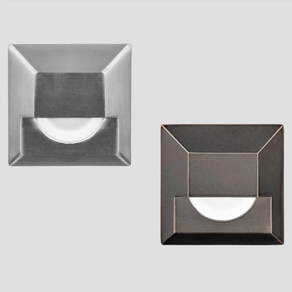Low Voltage 2061 Square Step and Wall Light