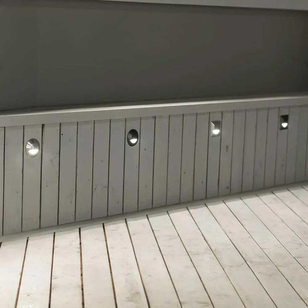 Low Voltage 2061 Square Step and Wall Light
